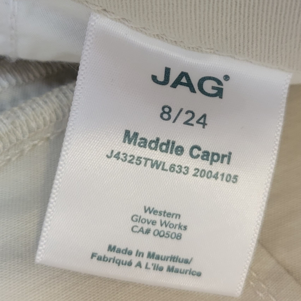 NWT Jag - Khaki Capris Size 8 - Picture 5 of 5